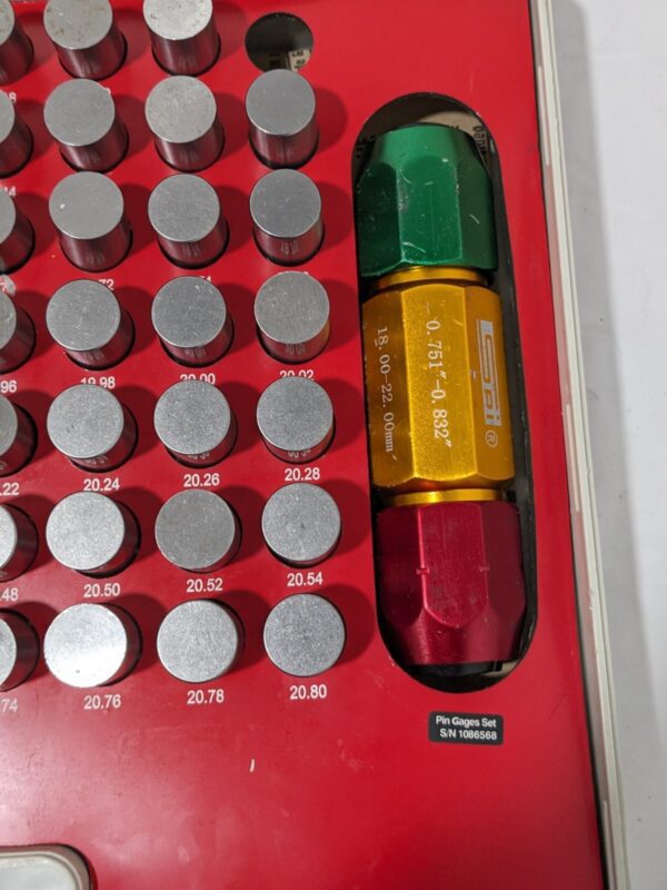 SPI Class ZZ Plug Gage Set: 19 to 20.98 mm Range 22-194-5 INCOMPLETE