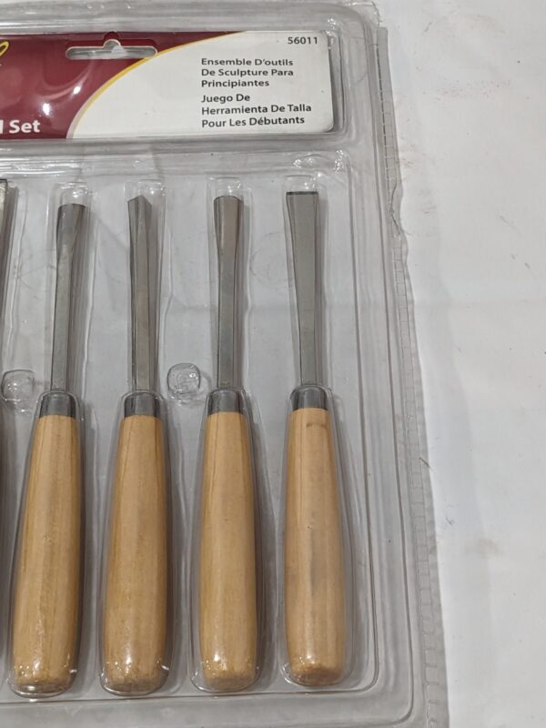 EXCEL BLADES 6 Piece Wood Gouge Set 7" OAL, Steel Blade 56011