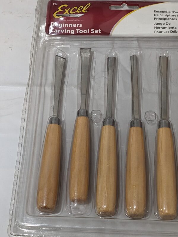 EXCEL BLADES 6 Piece Wood Gouge Set 7" OAL, Steel Blade 56011