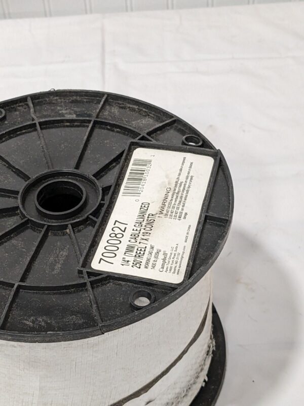 CAMPBELL 250' Long, 1/4" x 1/4" Diam, Galvanized Wire 7000827