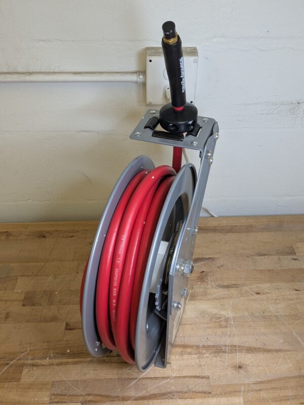 Pro Source 25 Ft Spring Retractable Hose Reel 3/8 In Fitting 300 PSI Max.