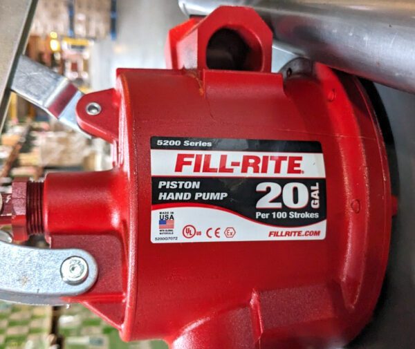 TUTHILL Hand Operated Piston Pump Cast Aluminum 3/4" Outlet 24"OAL FR152
