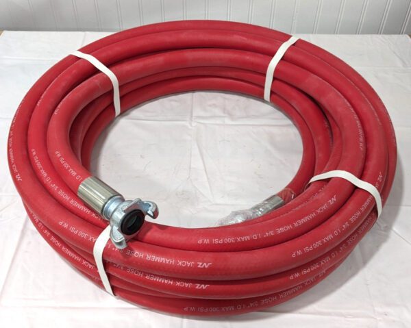 Heavy Duty Jackhammer Hose 3/4" X 50' 300 PSI Quick Clamps JKR07530-50-77-M