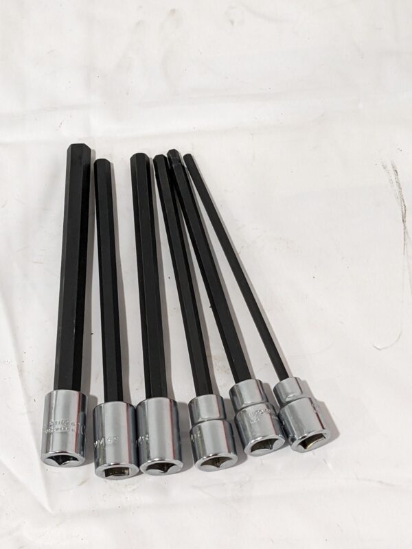 PROTO Hex Bit Socket Set: 3/8" Drive, 6 Pc, 4 to 10 mm Hex J4990-SMXL