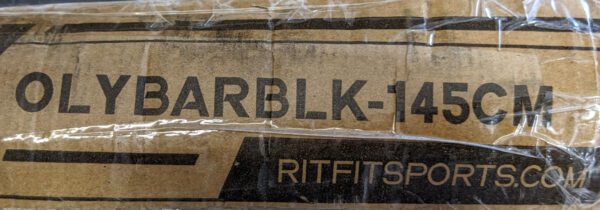 RitFit Olympic Barbell 57" / 145cm Bar 30lbs Knurled Grip OLYBARSIL-145CM