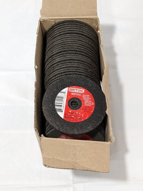 Cutoff Wheel: Type 1 (01/41), 3" Dia, 1/8" Thick, 3/8" Hole Qty 45 CA3083U31
