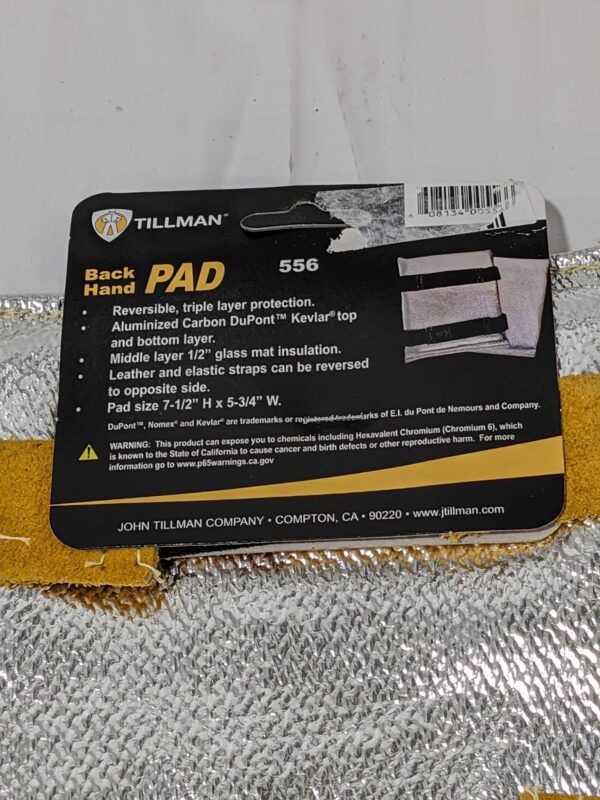 Tillman 7.5"H x 5.75"W Aluminized Triple Layer Back-Hand Pad 556