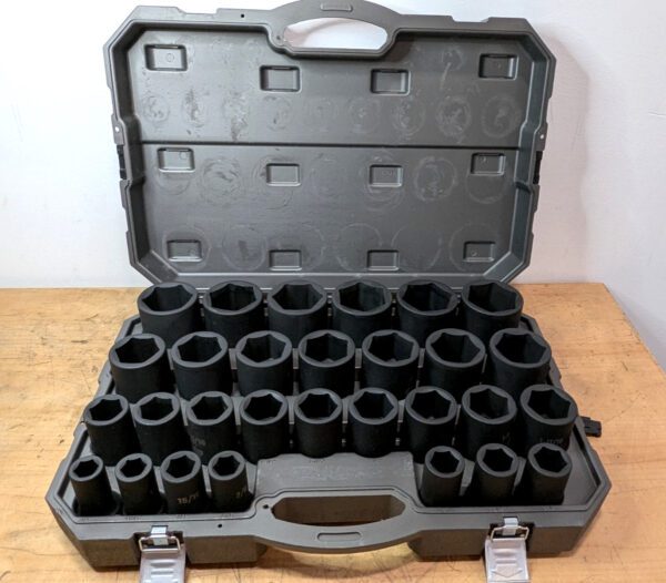 GearWrench 29 Piece 3/4" Drive 6 Point Deep SAE Impact Socket Set 84037