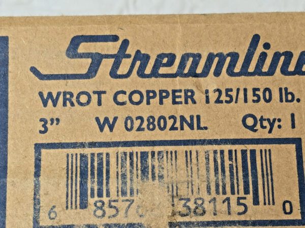 Mueller Streamline 2-Piece Companion Flange 3" Wrot Copper 125/150 Lb W 02802NL