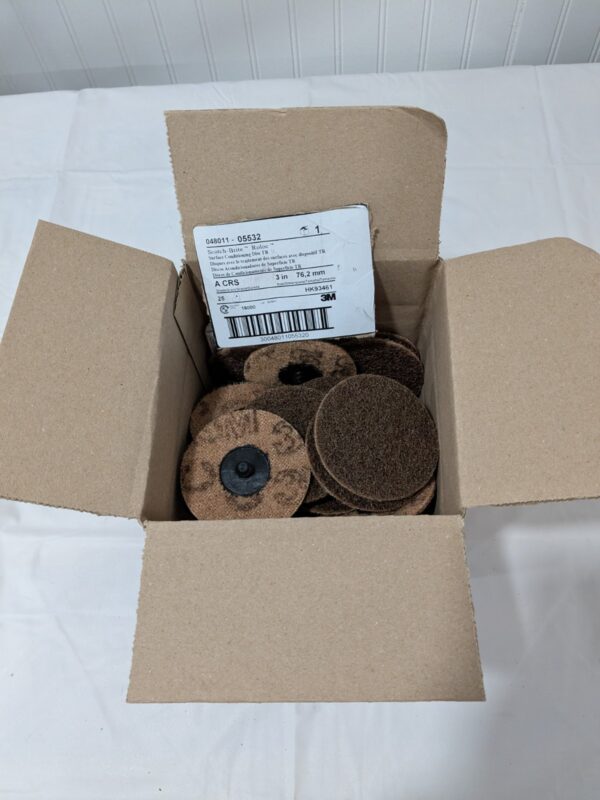 3M Quick-Change Disc Roloc TR 3" Dia Silicon Carbide Non-Woven Qty 25 7000000756