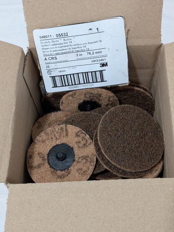 3M Quick-Change Disc Roloc TR 3" Dia Silicon Carbide Non-Woven Qty 25 7000000756