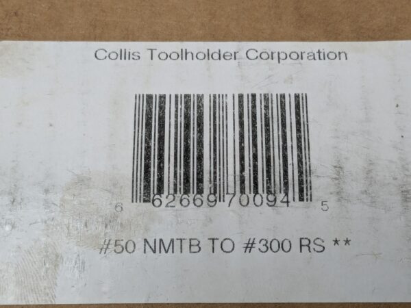 COLLIS TOOL NMTB50 Rotary Tool Holder Quick Change Master Hold RS300 70094