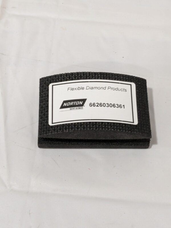 NORTON Hand Sanding Pad: Coated, Diamond, Medium Grade, Black 66260306361