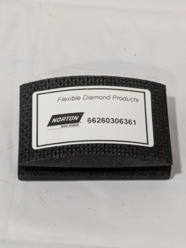 NORTON Hand Sanding Pad: Coated, Diamond, Medium Grade, Black 66260306361