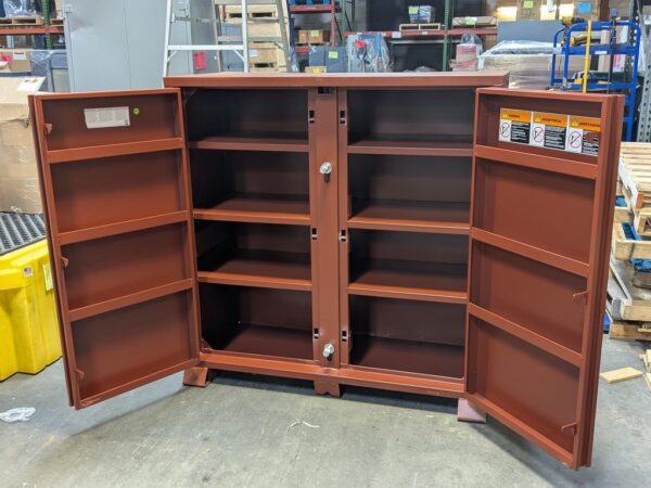 Crescent Jobox Heavy Duty Open Side Cabinet 2-Door 60 x 60 x 24 Scratch N Dent