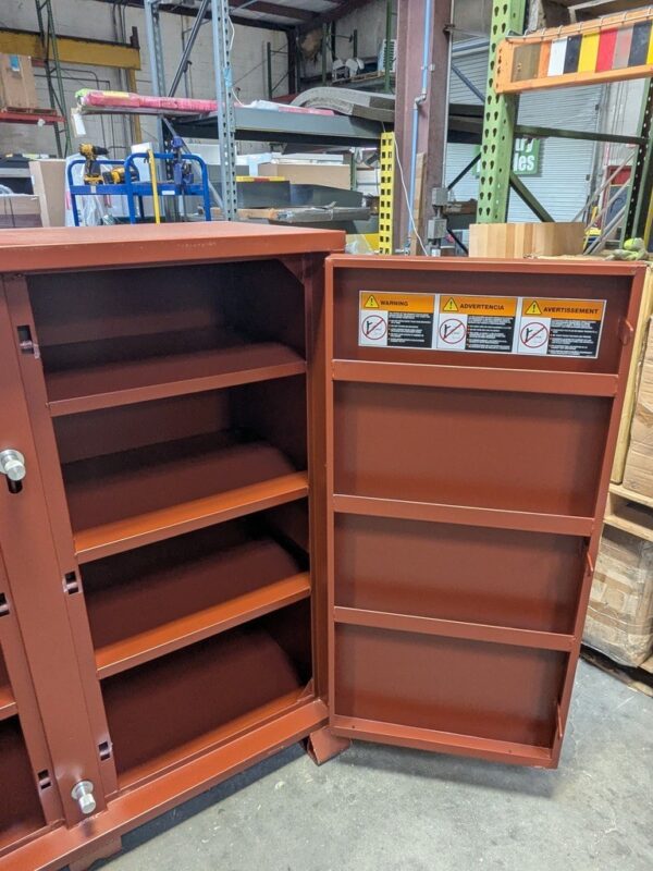 Crescent Jobox Heavy Duty Open Side Cabinet 2-Door 60 x 60 x 24 Scratch N Dent