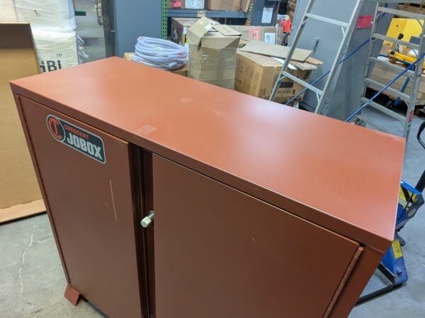 Crescent Jobox Heavy Duty Open Side Cabinet 2-Door 60 x 60 x 24 Scratch N Dent