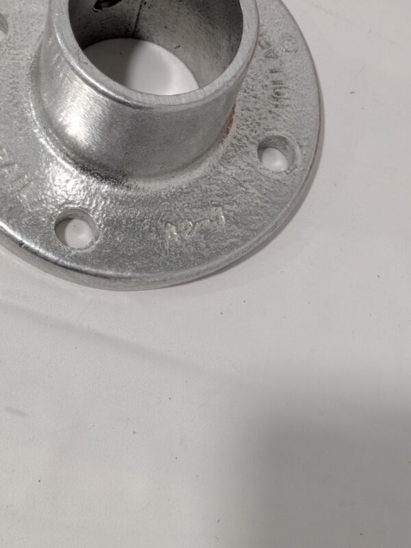 HOLLAENDER Speed-Rail Base Flange: 1-1/4" Pipe Uncoated 42-7