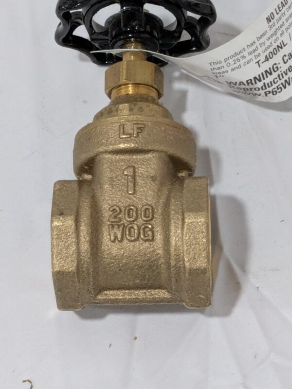 Legend Gate Valve: 1" Pipe, FNPT x FNPT, Brass 104-465NL