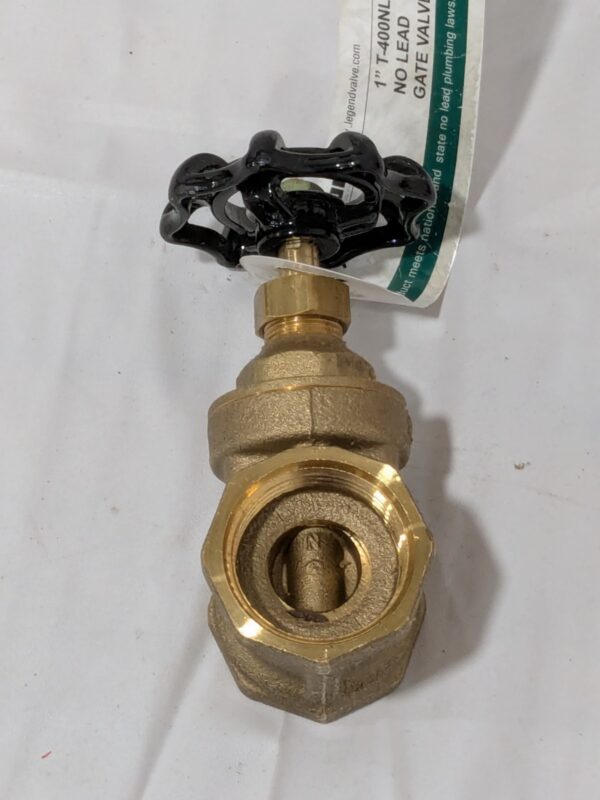 Legend Gate Valve: 1" Pipe, FNPT x FNPT, Brass 104-465NL