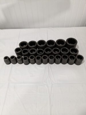 PROTO Socket Set Standard & Impact, 26 Pc, 3/4" Drive, 17 mm-50 mm J72106M