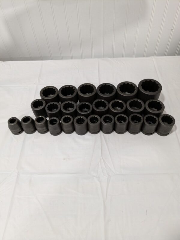 PROTO Socket Set Standard & Impact, 26 Pc, 3/4" Drive, 17 mm-50 mm J72106M