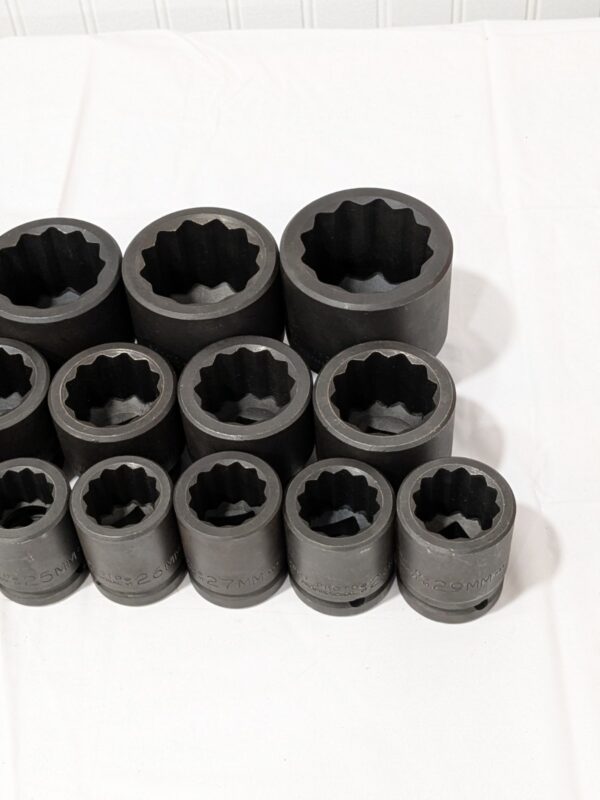 PROTO Socket Set Standard & Impact, 26 Pc, 3/4" Drive, 17 mm-50 mm J72106M