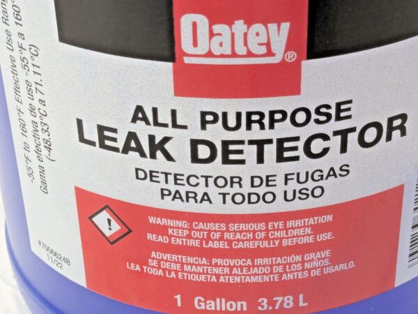 Oatey All-Purpose Leak Detector 1 Gallon Bottle 30212