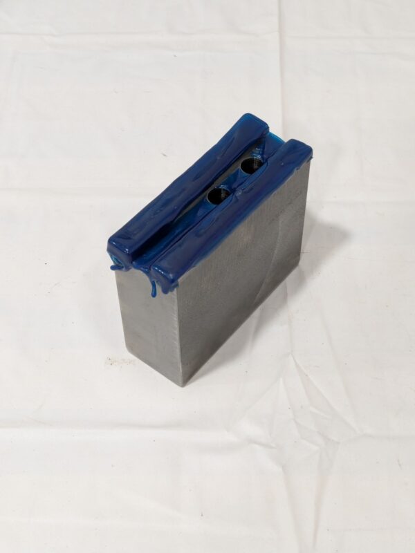 Dillon Soft Lathe Chuck Jaw: Serrated 1-3/4" OAW, 4" OAH, 4-3/4" OAL KW10H