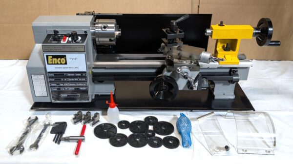 ENCO 7" x 12" Bench Lathe Variable Speed 3MT / 2MT 110V C2(7"X12") *Damaged*