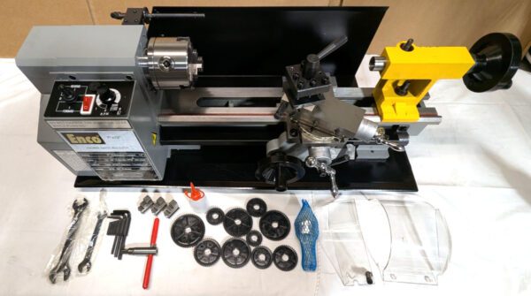 ENCO 7" x 12" Bench Lathe Variable Speed 3MT / 2MT 110V C2(7"X12") *Damaged*