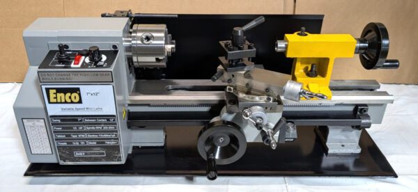 ENCO 7" x 12" Bench Lathe Variable Speed 3MT / 2MT 110V C2(7"X12") *Damaged*