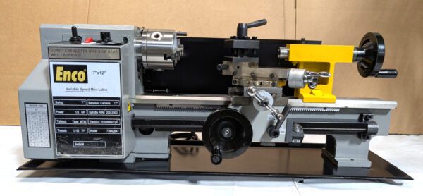ENCO 7" x 12" Bench Lathe Variable Speed 3MT / 2MT 110V C2(7"X12") *Damaged*