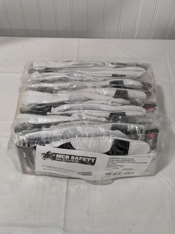 MCR Mechanics Gloves, Goatskin Palm, Nylon, Spandex Back, Sz XL 12 Pairs 906DPXL
