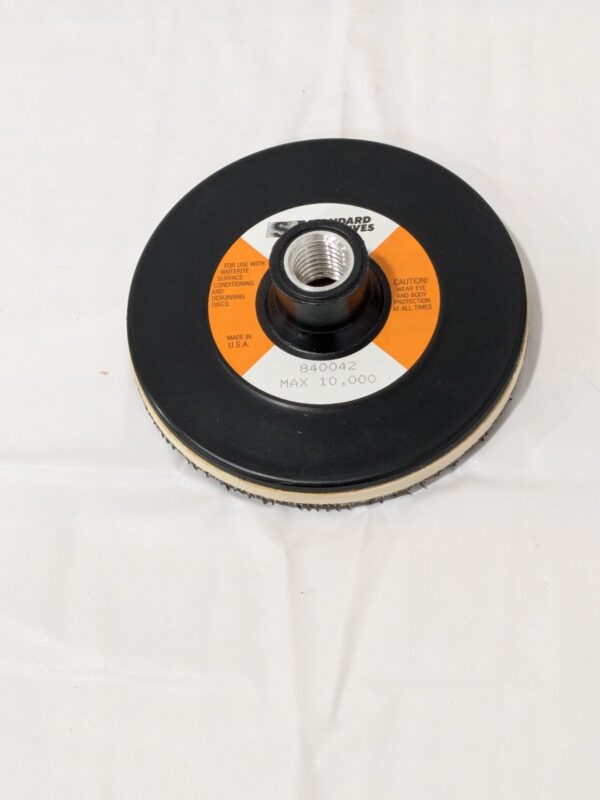 STANDARD ABRASIVES Disc Backing Pad: 4-1/2" Dia, Hook & Loop 7000121841