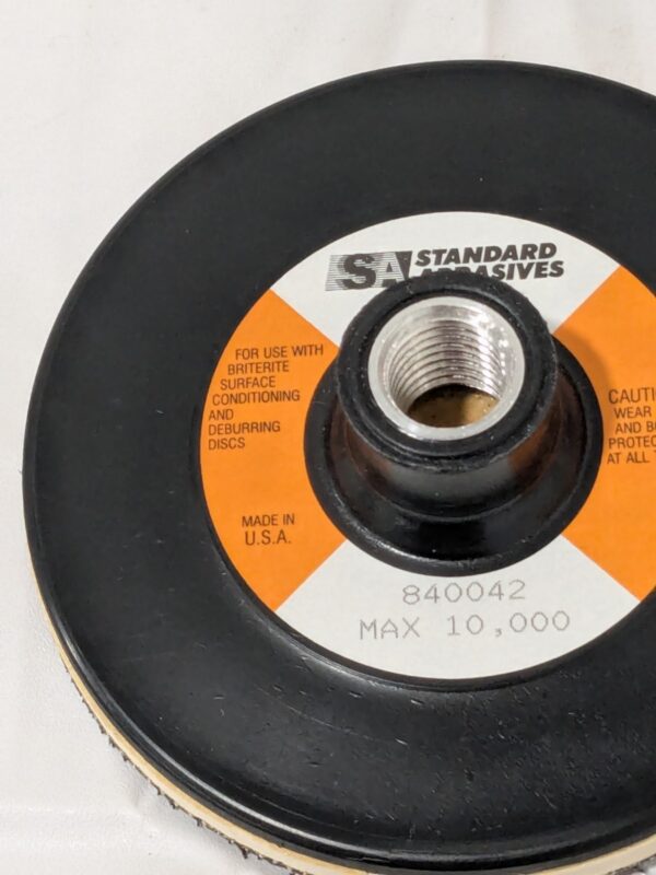 STANDARD ABRASIVES Disc Backing Pad: 4-1/2" Dia, Hook & Loop 7000121841