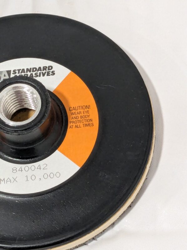 STANDARD ABRASIVES Disc Backing Pad: 4-1/2" Dia, Hook & Loop 7000121841