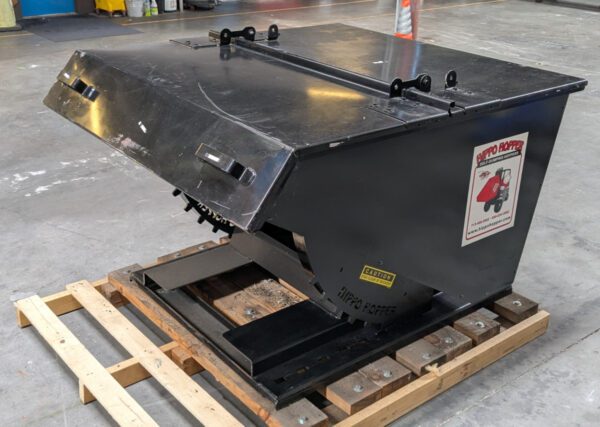 Hippo Hopper Heavy Duty Self-Dumping Hopper w/ Lid and Drain Valve HH24HD