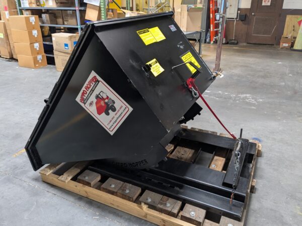Hippo Hopper Heavy Duty Self-Dumping Hopper w/ Lid and Drain Valve HH24HD