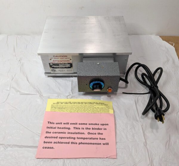 WAAGE Hot Plate 12" X 12" X 6" 115V 1600W 300-650 Degrees 1212-5-1