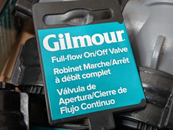 6 PACK GILMOUR Full Flo Plastic Single Outlet Shut-Off Valves 800014-1001