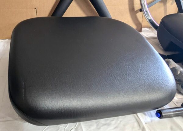 BEVCO Task Chair - 24 to 34" Adjustable Seat Height - Black Vinyl 6501-V-BLK