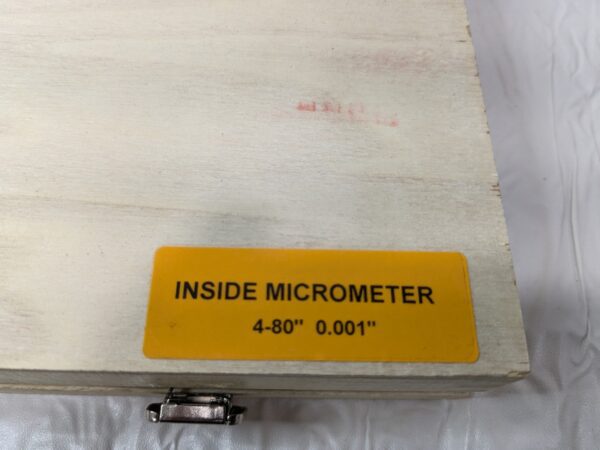 Fowler Inside Micrometer Set 4-80" Range 0.001" Grad 52-243-480-1