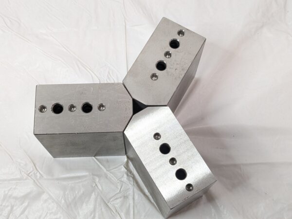 Northfield Precision 3 Piece Straight Jaw Blank Set Steel 1018 4"OAH ST-1-8-4