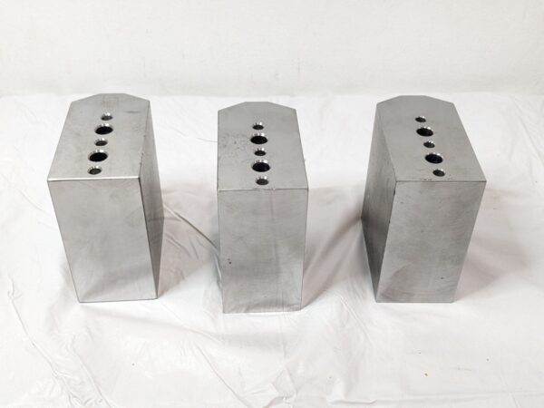 Northfield Precision 3 Piece Straight Jaw Blank Set Steel 1018 4"OAH ST-1-8-4