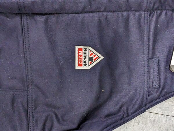 BULWARK Bib Overalls: Sz 3X-Large, Cotton, Zipper Closure, 5 Pocket BLC8NV