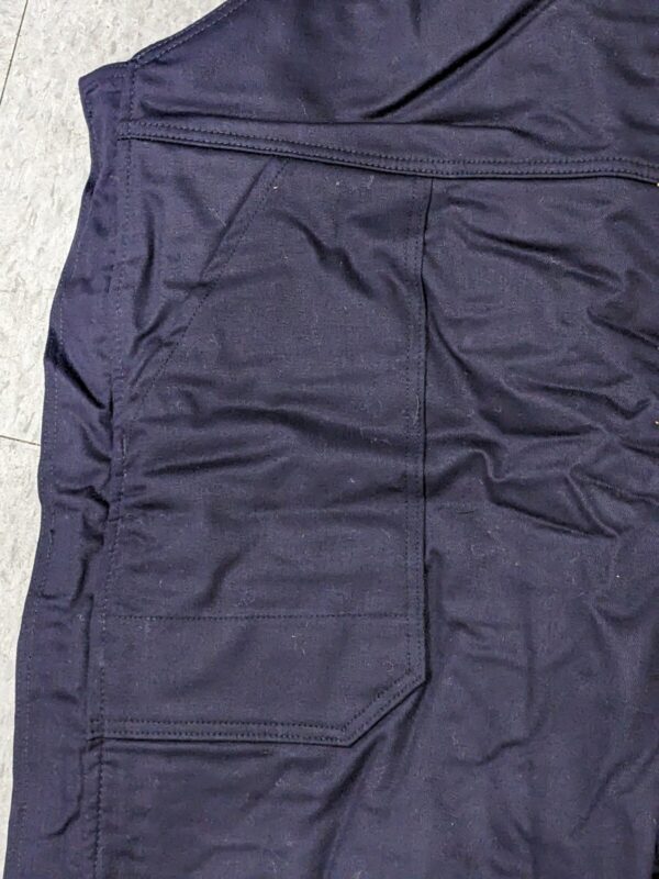 BULWARK Bib Overalls: Sz 3X-Large, Cotton, Zipper Closure, 5 Pocket BLC8NV