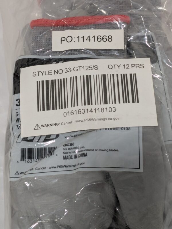 PIP Nylon Blend Work Gloves Size Small Qty 12 33-GT125/S