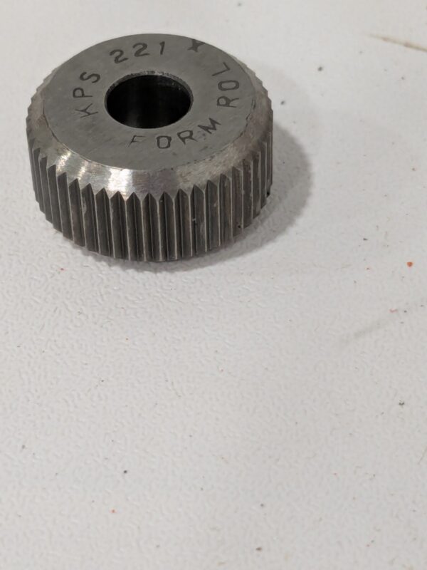 Beveled Face Knurl Wheel: 3/4″ 90 ° Tooth Angle 21 TPI, Straight, Cobalt KS KPX2