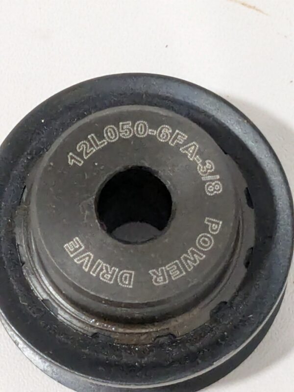 Hub & Flange Timing Belt Pulley12 Tooth, 3/8" ID x 1.402" OD 12L050-6FA-3/8